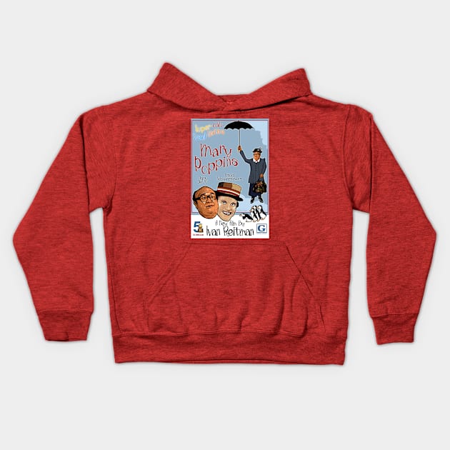 Mary Poppins A New Film By Ivan Reitman Kids Hoodie by Harley Warren